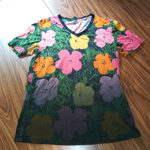 CONVERSE Andy Warhol Collection Floral V-Neck - Picture 2 of 8